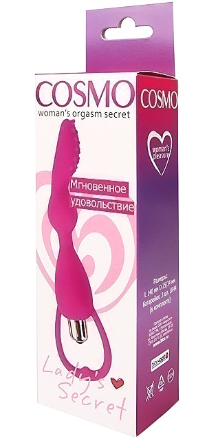 Фото  Рельефный вибростимулятор для зоны G Cosmo Ladys Secret