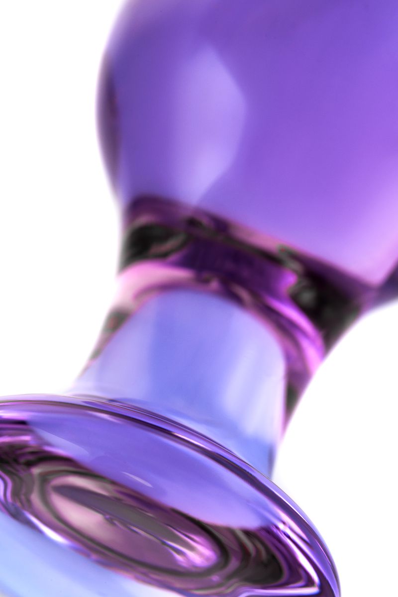 Изображение Sexus Glass Анальная втулка Sexus Glass, стекло, фиолетовая, 10 см, Ø 4 см