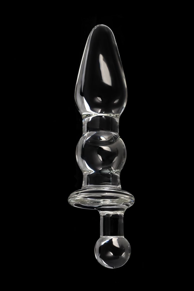 Фото Sexus Glass Анальная втулка Sexus Glass, стекло, прозрачная, 17 см, Ø 3,5 см