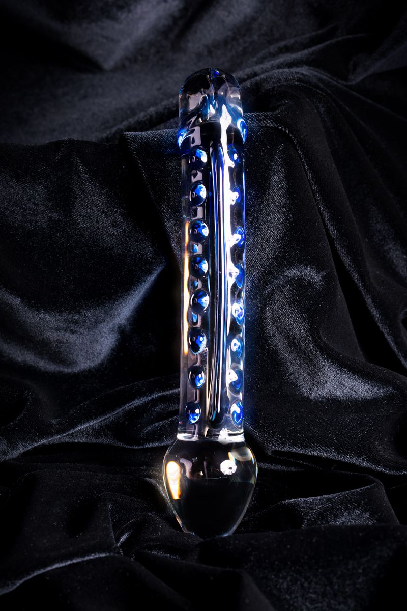 Фото Sexus Glass Двусторонний фаллоимитатор Sexus Glass, стекло, прозрачный, 20 см