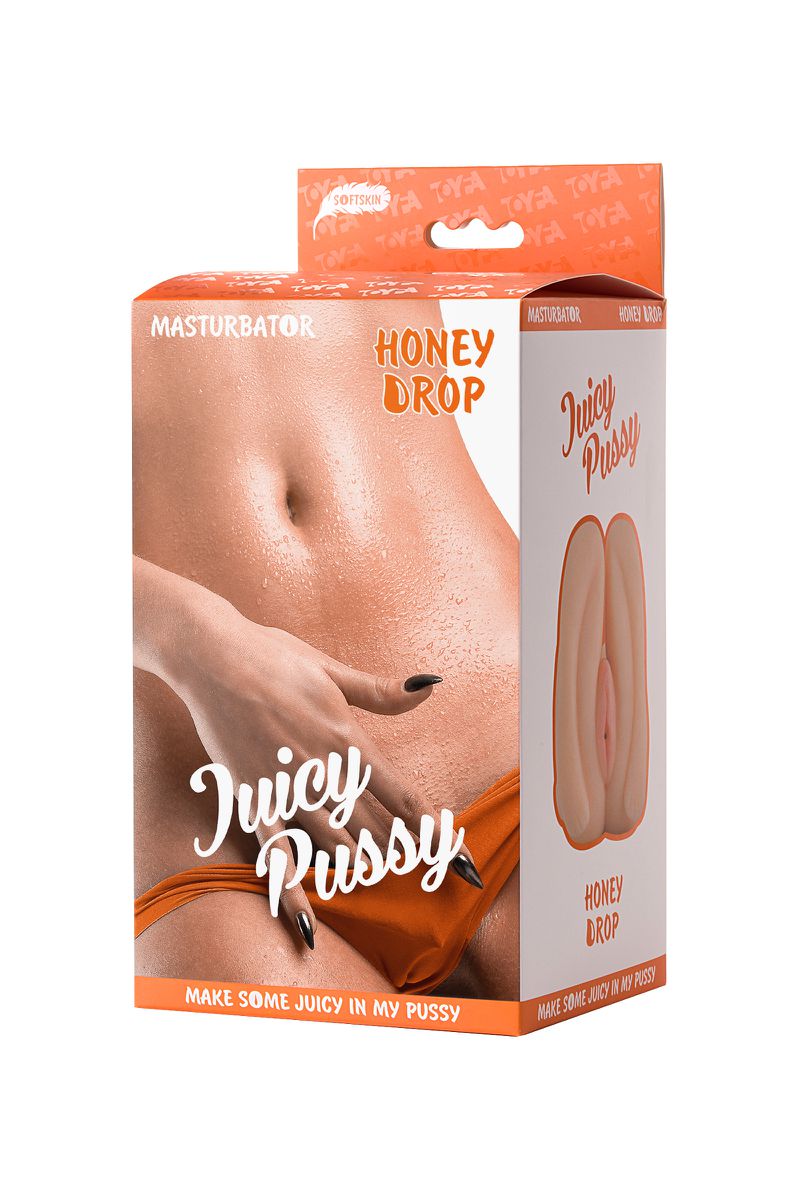 Фото Juicy Pussy by TOYFA Мастурбатор реалистичный Juicy Pussy by TOYFA Honey Drop, вагина, TPR, телесный, 15 см