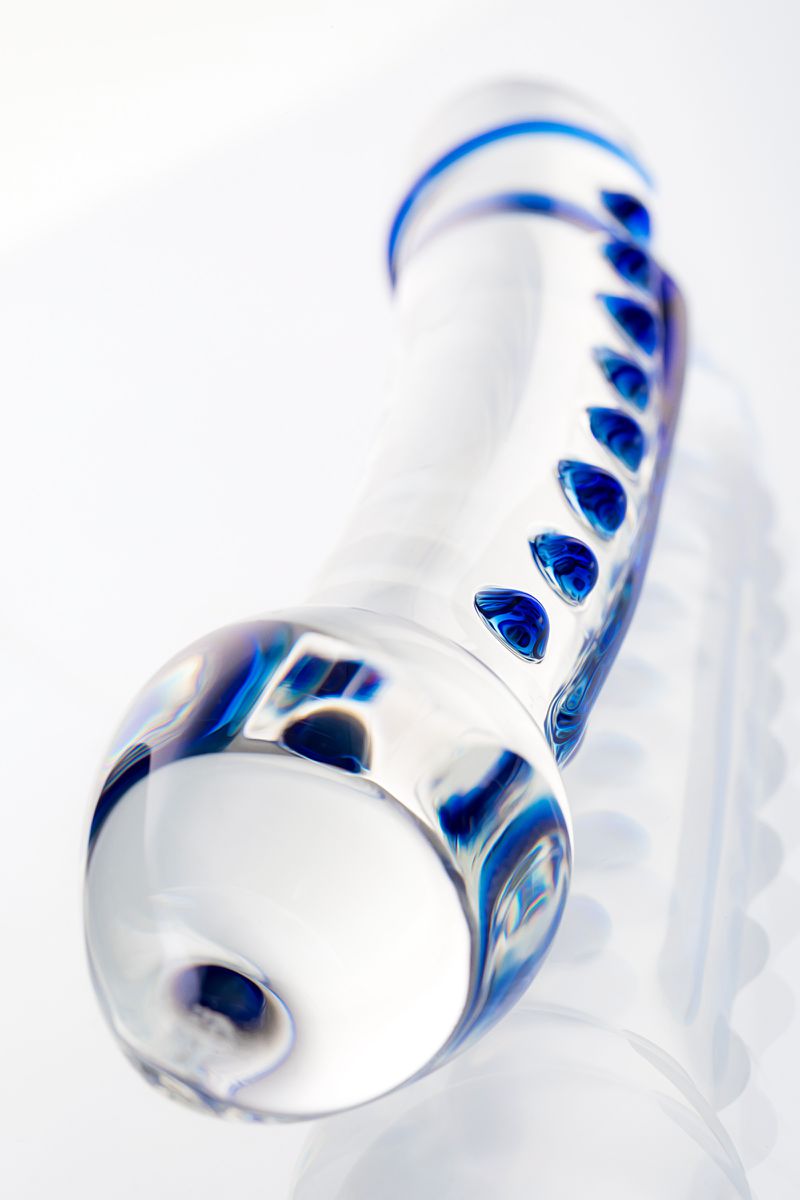 Фото Sexus Glass Двусторонний фаллоимитатор Sexus Glass, стекло, прозрачный, 20 см