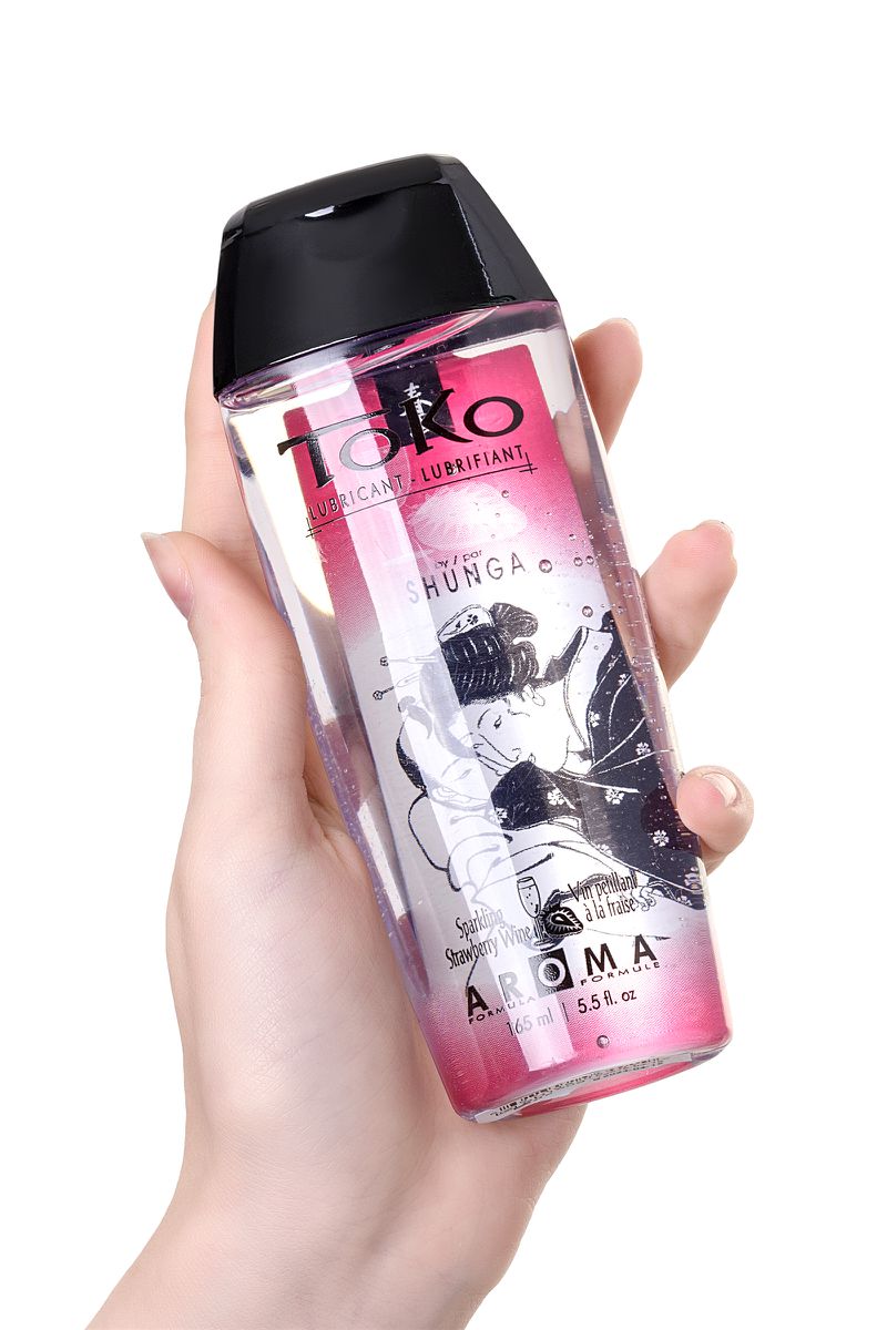 Фото Shunga, Канада Лубрикант Shunga Toko Aroma на водной основе, клубника и шампанское, 165 мл