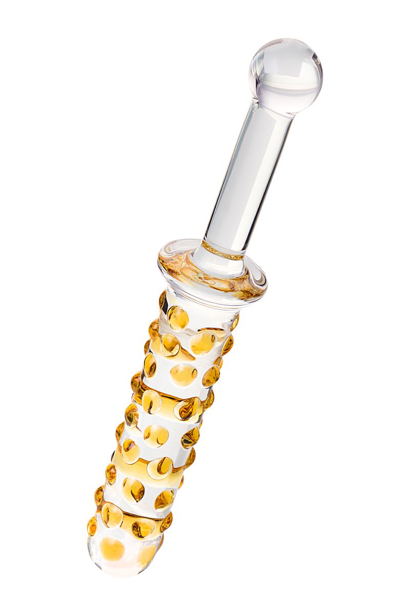 Фото Sexus Glass Двусторонний фаллоимитатор Sexus Glass, стекло, прозрачный, 25 см