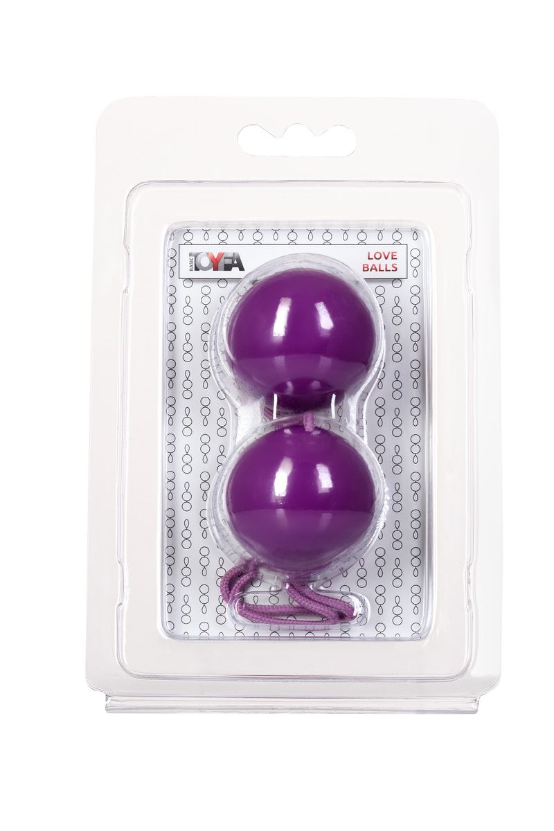Изображение TOYFA Basic Вагинальные шарики TOYFA Basic, ABS пластик, фиолетовый, 20,5 см Ø 3,5 см