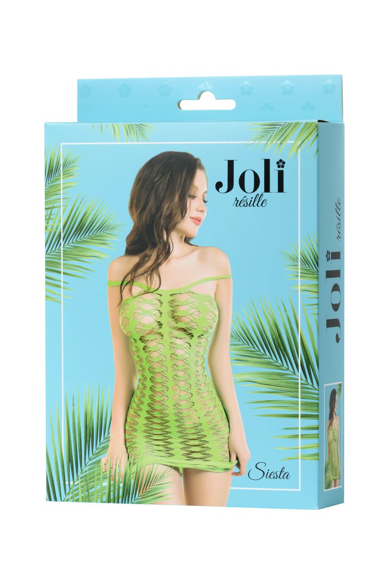 Фото Joli Платье-сетка Joli Siesta, зеленый, L/XL