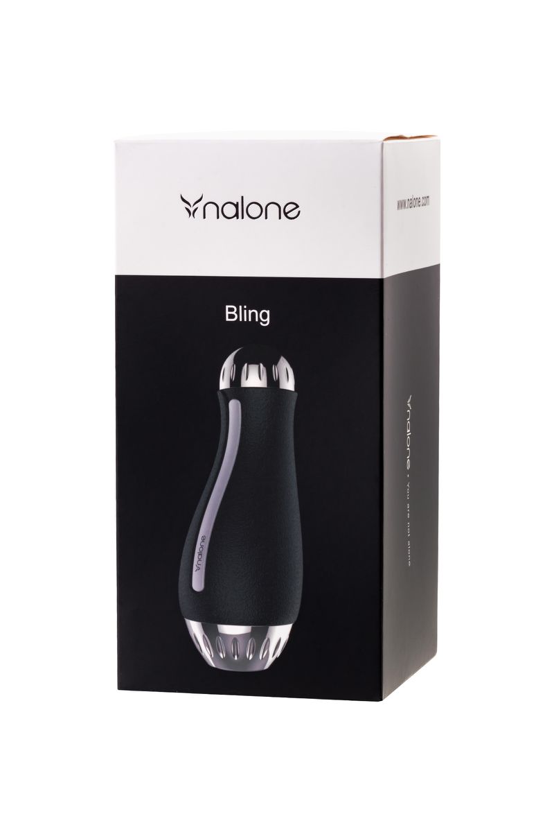 Фото Nalone Мастурбатор нереалистичный Nalone Bling, TPE, чёрный, 19,8 см