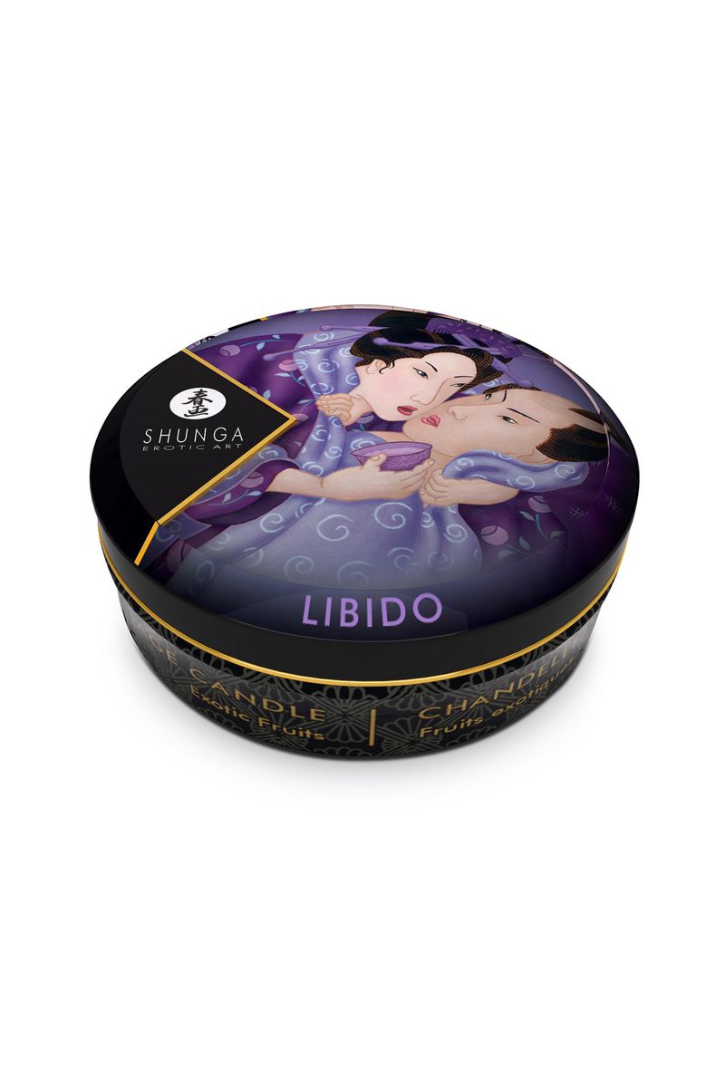 Изображение Shunga, Канада Массажное аромамасло в виде свечи Shunga «Инстинкт влечения.Экзотические фрукты»(Libido.Exotic), 30м