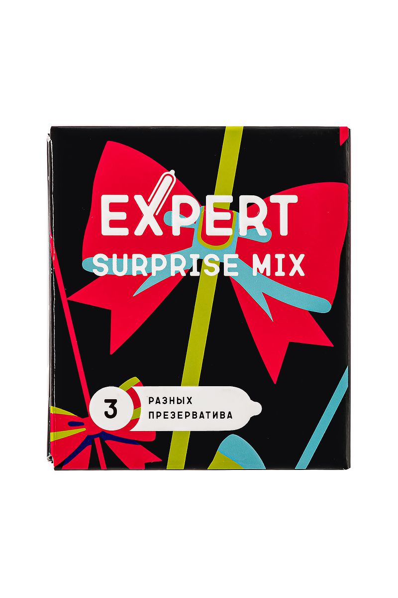 Изображение  Презервативы EXPERT Surprise Mix, секретный микс, 3шт