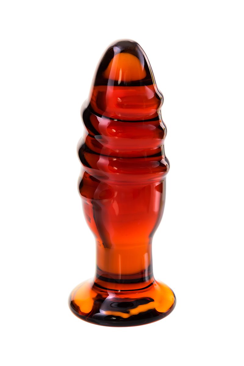 Изображение Sexus Glass Анальная втулка Sexus Glass, стекло, коричневая, 12,5 см, Ø 4 см