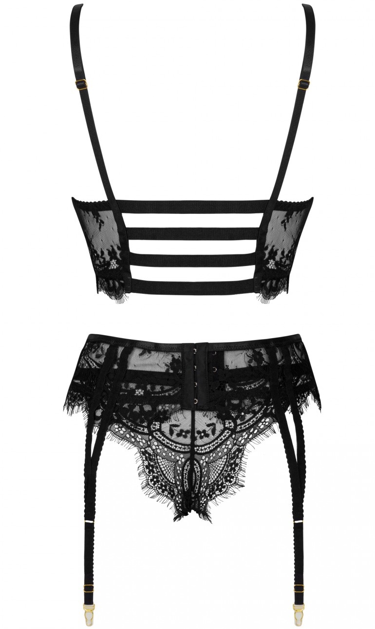 Изображение Livia Corsetti Fashion, Польша Соблазнительный комплект с поясом для чулок из черного кружева Pereas S/M