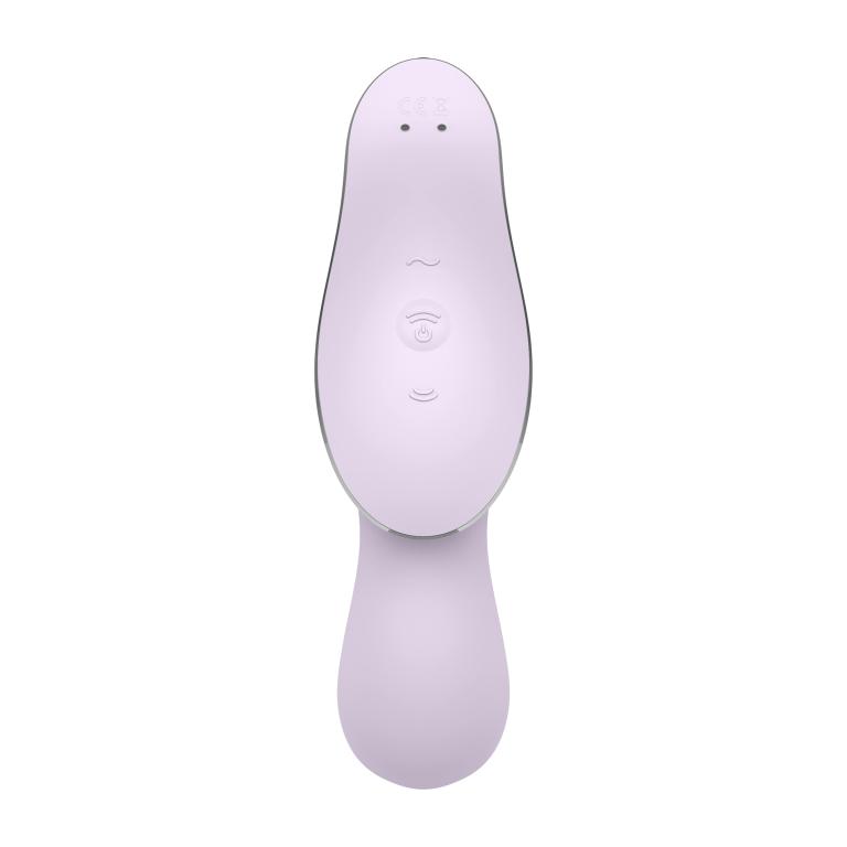 Satisfyer, Германия Вакуумно-клиторальный вибромассажер Curvy Trinity 2 (фиолетовый)