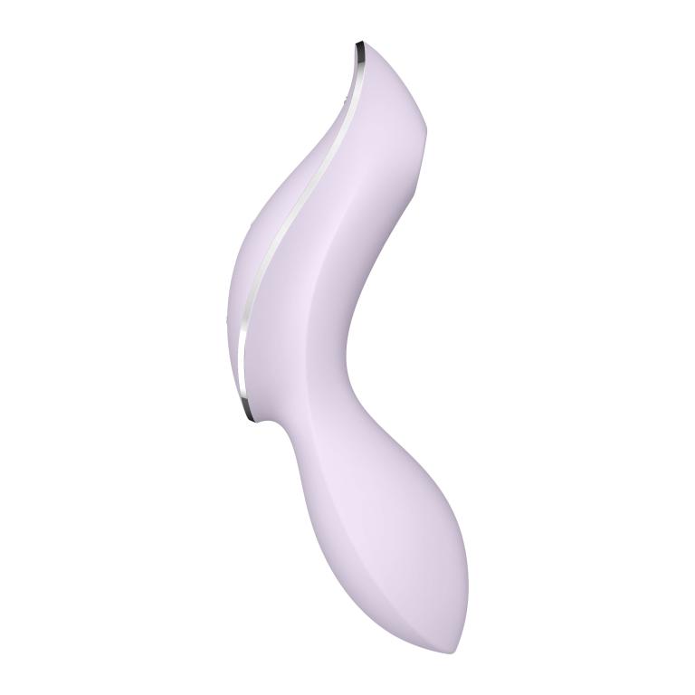 Satisfyer, Германия Вакуумно-клиторальный вибромассажер Curvy Trinity 2 (фиолетовый)