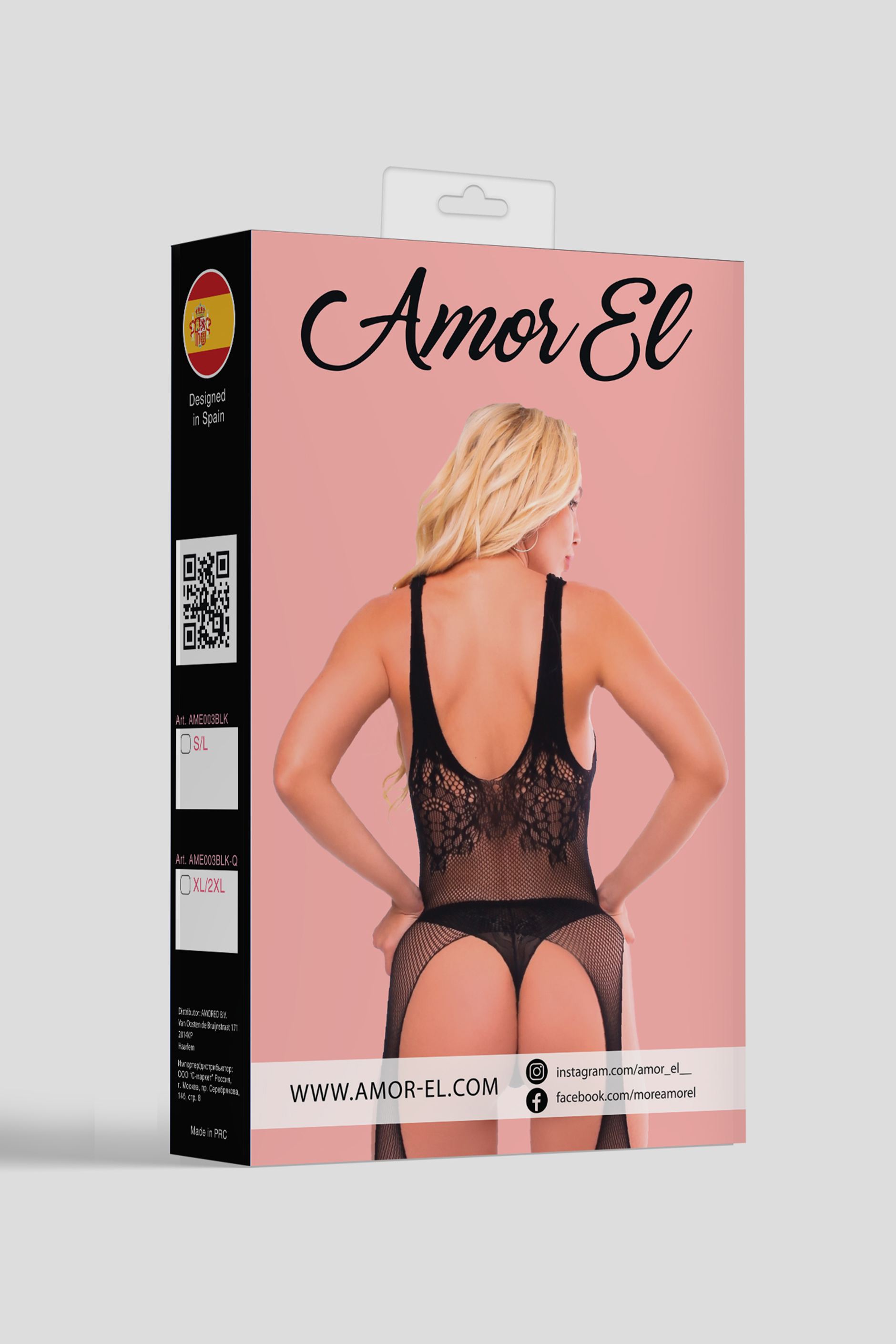 Amor EL, Испания Кетсьюит (боди-комбинезон) Blanca S/L черный Amor EL, Испания Кетсьюит (боди-комбинезон) Blanca S/L черный