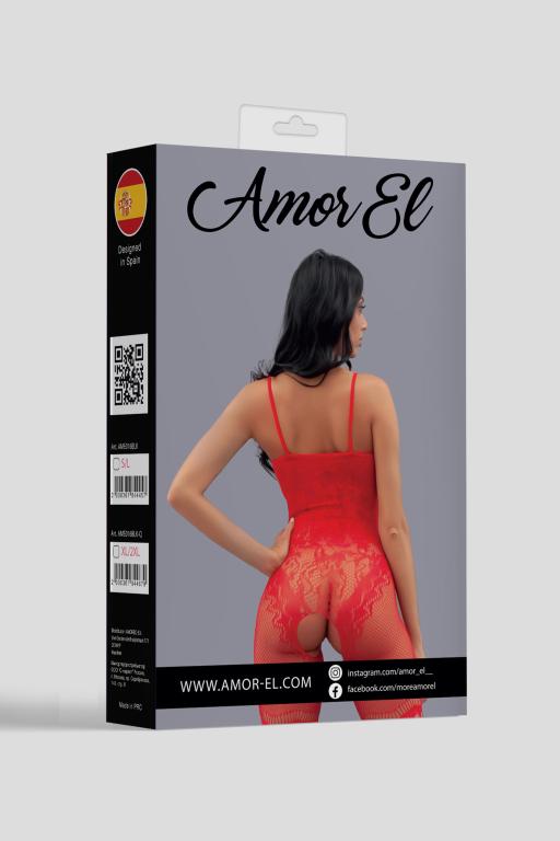 Amor EL, Испания Кетсьюит (боди-комбинезон) Valencia S/L красный