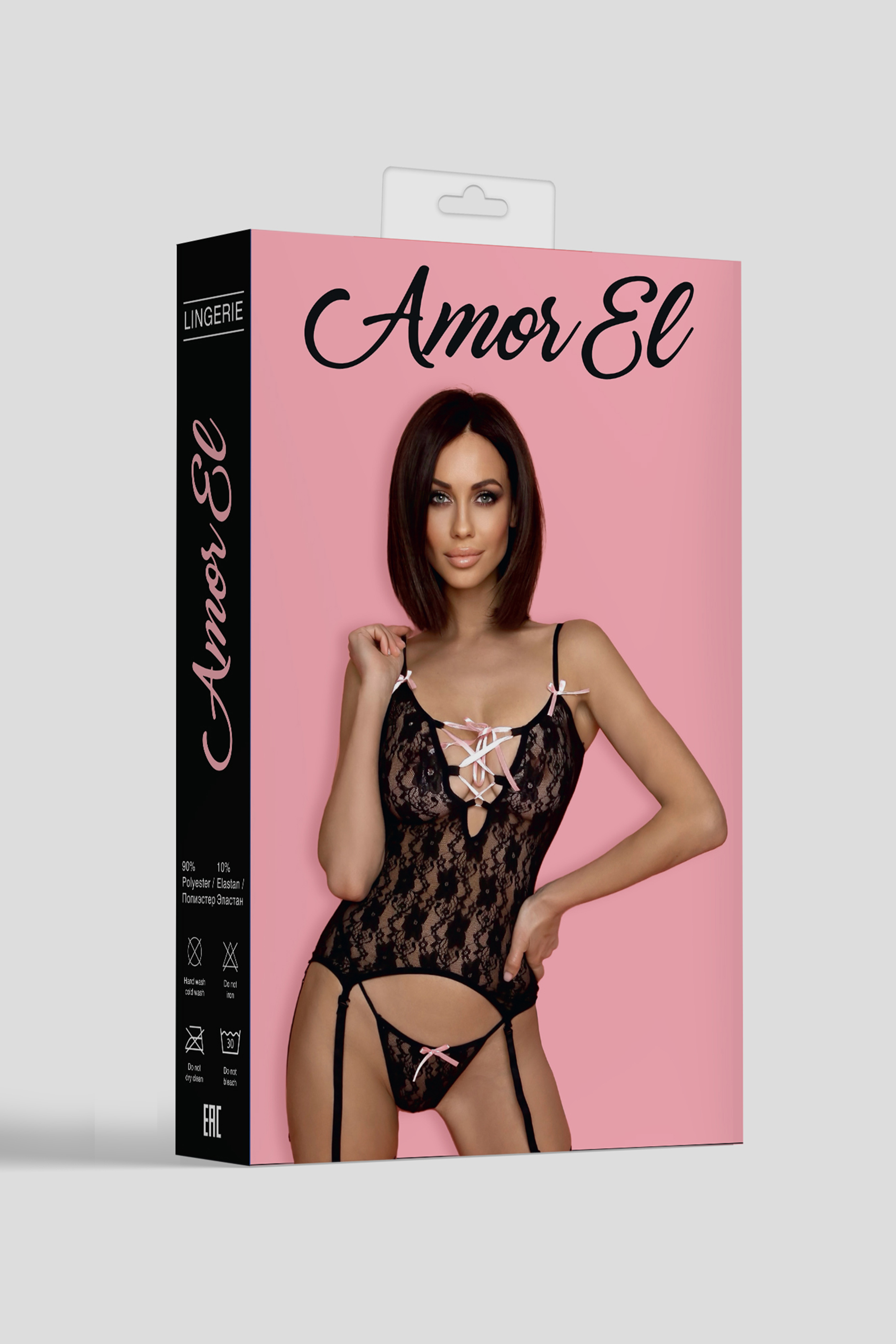 Amor EL, Испания Комплект эротического белья Madrid черный L/XL