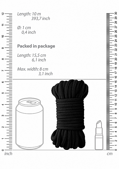 Shots Media, Нидерланды Веревка для связывания Thick Bondage Rope 10 м.