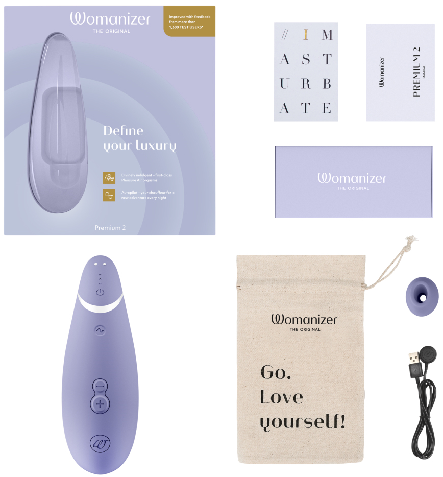 Womanizer, Германия Бесконтактный стимулятор клитора Womanizer Premium 2 Lilac