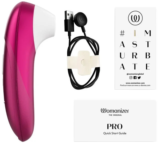 Womanizer, Германия Бесконтактный вакуумно-волновой стимулятор клитора Womanizer Pro розовый
