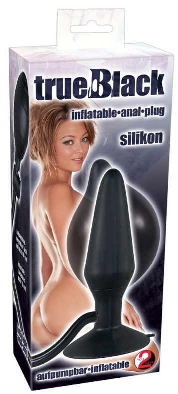 Изображение Orion, Германия Расширяющаяся анальная втулка с грушей Silikon True Black
