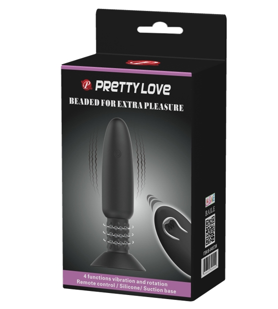 Фото Pretty Love, Китай Анальная вибровтулка с ротацией и беспроводным управлением Pretty Love