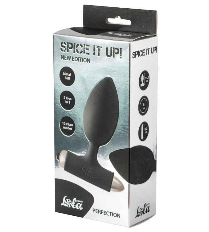 Фото Lola Toys, Россия Анальная пробка с вибрацией Spice It Up New Edition Perfection черная