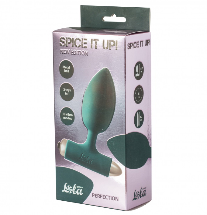 Изображение Lola Toys, Россия Анальная пробка с вибрацией Spice It Up New Edition Perfection зеленая