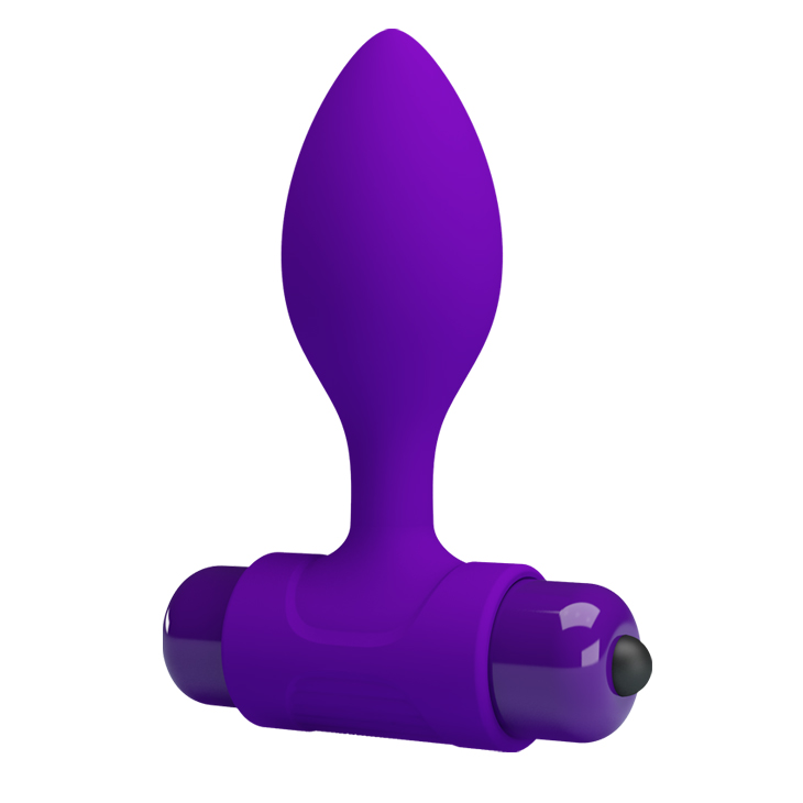 Изображение Pretty Love, Китай Анальная втулка с вибрацией Pretty Love Vibra Butt Plug фиолетовая