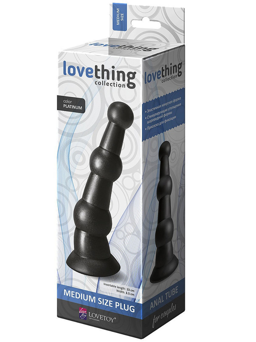 Фото  Анальный стимулятор на присоске Love Thing Medium Plug