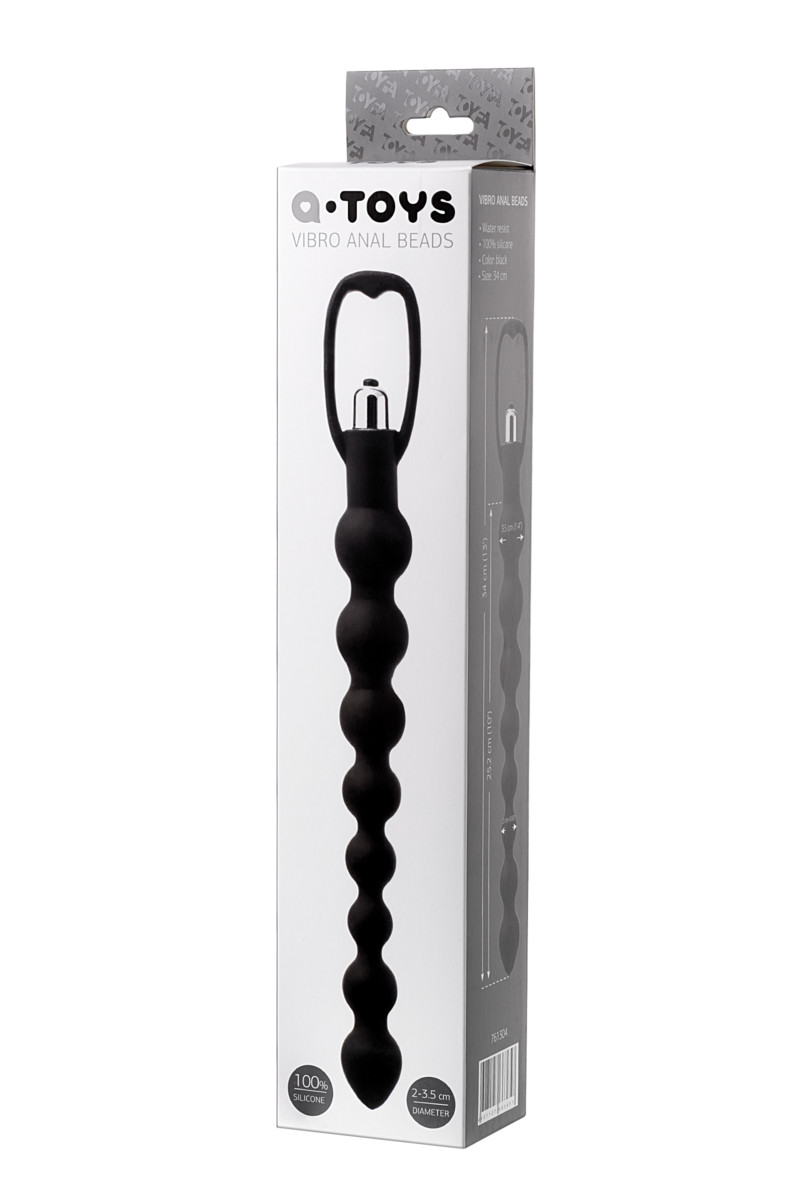 Фото A-toys by TOYFA Анальная цепочка A-toys vibro anal beads с вибрацией