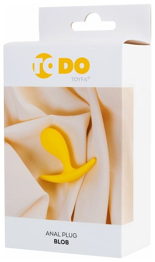 Фото ToDo by Toyfa Анальная втулка ToDo by Toyfa Blob желтая