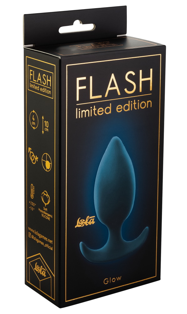 Изображение Lola Toys, Россия Анальная пробка со смещенным центром тяжести Flash Glow Lola