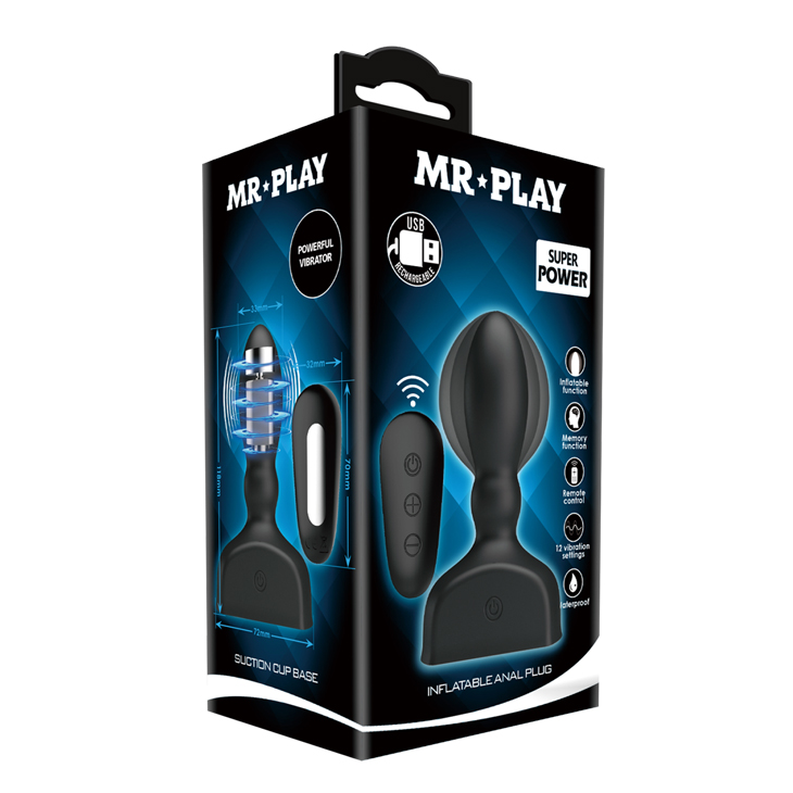 Фото Pretty Love, Китай Расширяющаяся анальная пробка Mr Play с вибрацией и дистанционным управлением
