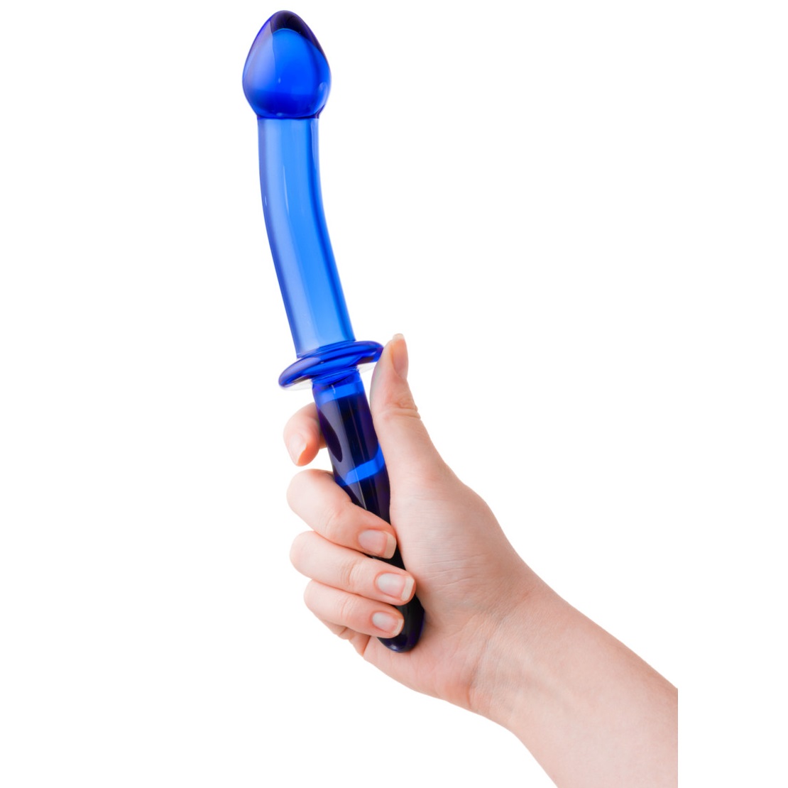 Фото Sexus Glass Двухсторонний стеклянный фаллос из стекла