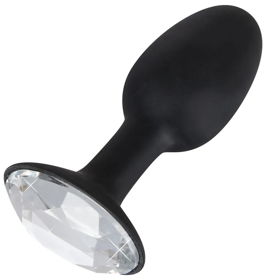 Фото Orion, Германия Черная силиконовая пробка с кристаллом Diamond Silicone Plug Small