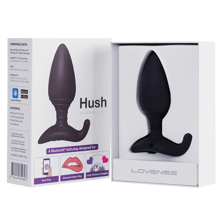 Lovense, США Анальная смарт-пробка Lovense Hush L диаметр 4,45 см — купить в Минске Изображение Lovense, США Анальная смарт-пробка Lovense Hush L диаметр 4,45 см
