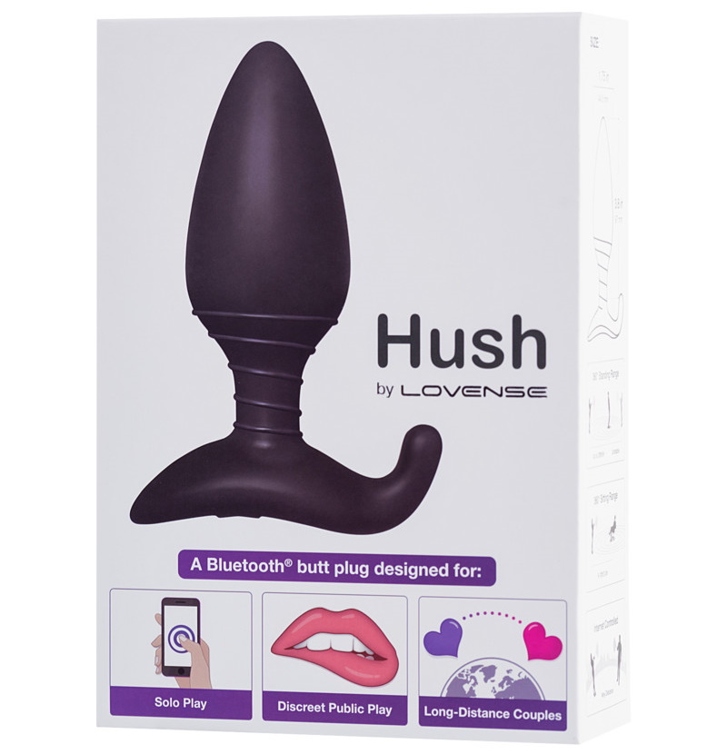 Lovense, США Анальная смарт-пробка Lovense Hush L диаметр 4,45 см — купить в Минске Изображение Lovense, США Анальная смарт-пробка Lovense Hush L диаметр 4,45 см