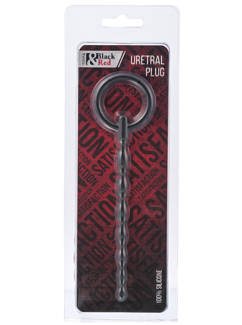 Изображение  Уретральный буж из силикона Black Red By Toyfa черный 16 см