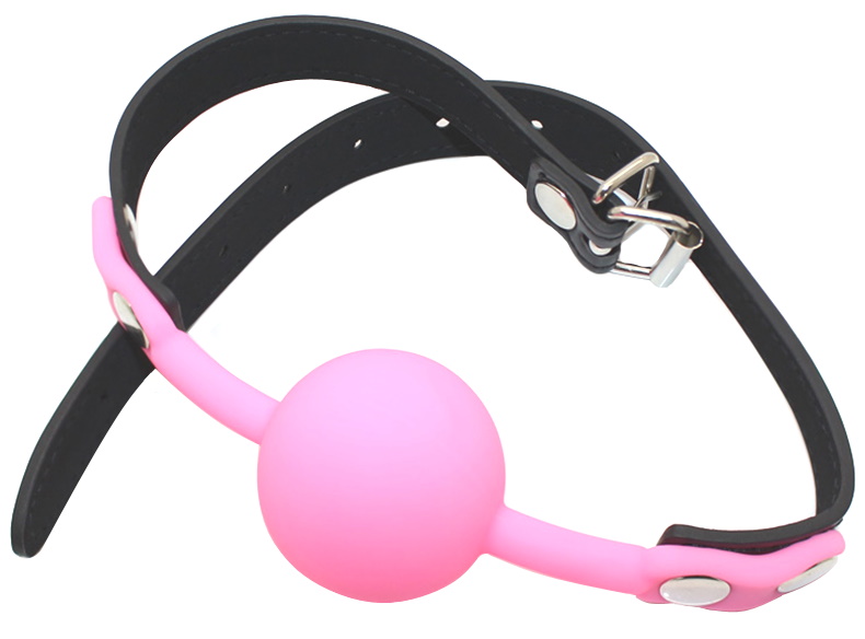 Изображение Lovetoy, Китай Силиконовый розовый кляп-шарик на ремне