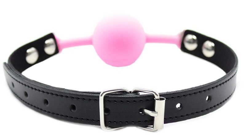Изображение Lovetoy, Китай Силиконовый розовый кляп-шарик на ремне