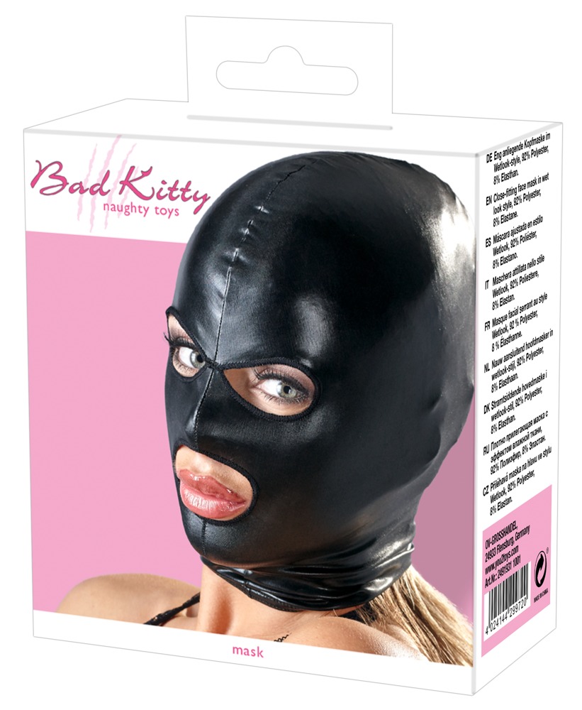 Изображение Bad Kitty Глянцевая маска на голову WetLook Bad Kitty