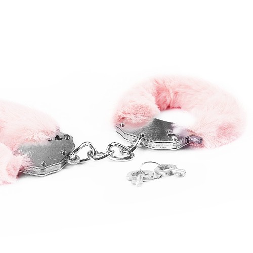 Фото Lovetoy, Китай Розовые металлические наручники с мехом Fetish Pleasure