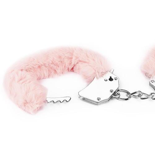 Фото Lovetoy, Китай Розовые металлические наручники с мехом Fetish Pleasure