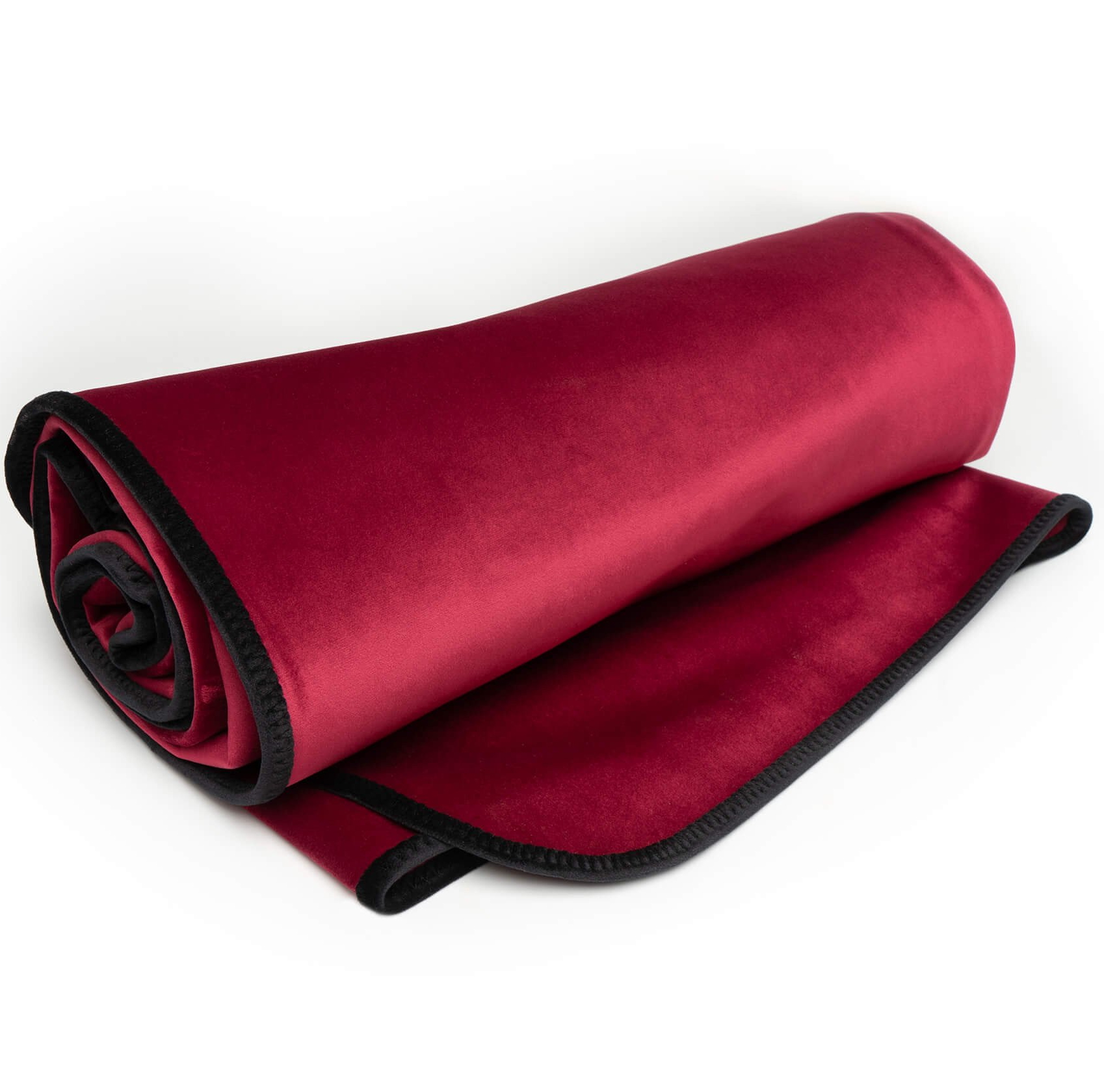 Фото  Влагоотталкивающее одеяло из микро-вельвета Liberator Fascinator Throw Travel Size бордовое