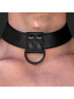 Изображение Lovetoy, Китай Черный матовый ошейник с поводком на цепи Bondage Fetish