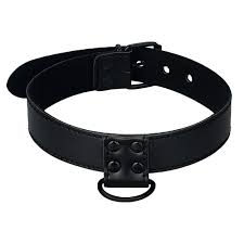 Изображение Lovetoy, Китай Черный матовый ошейник с поводком на цепи Bondage Fetish