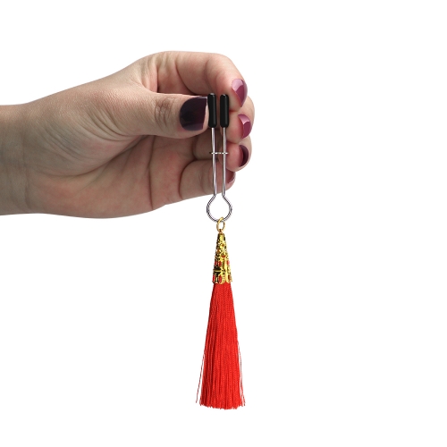 Изображение Lovetoy, Китай Зажимы для сосков Glamor Tassel Nipple Clamp Red