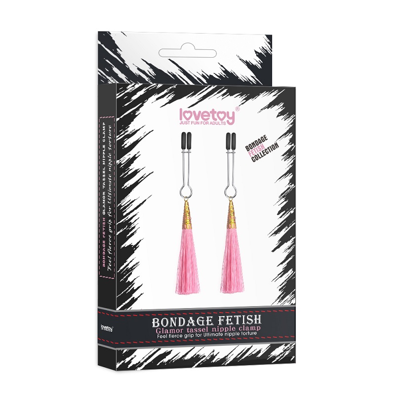 Изображение Lovetoy, Китай Зажимы для сосков Glamor Tassel Nipple Clamp Pink