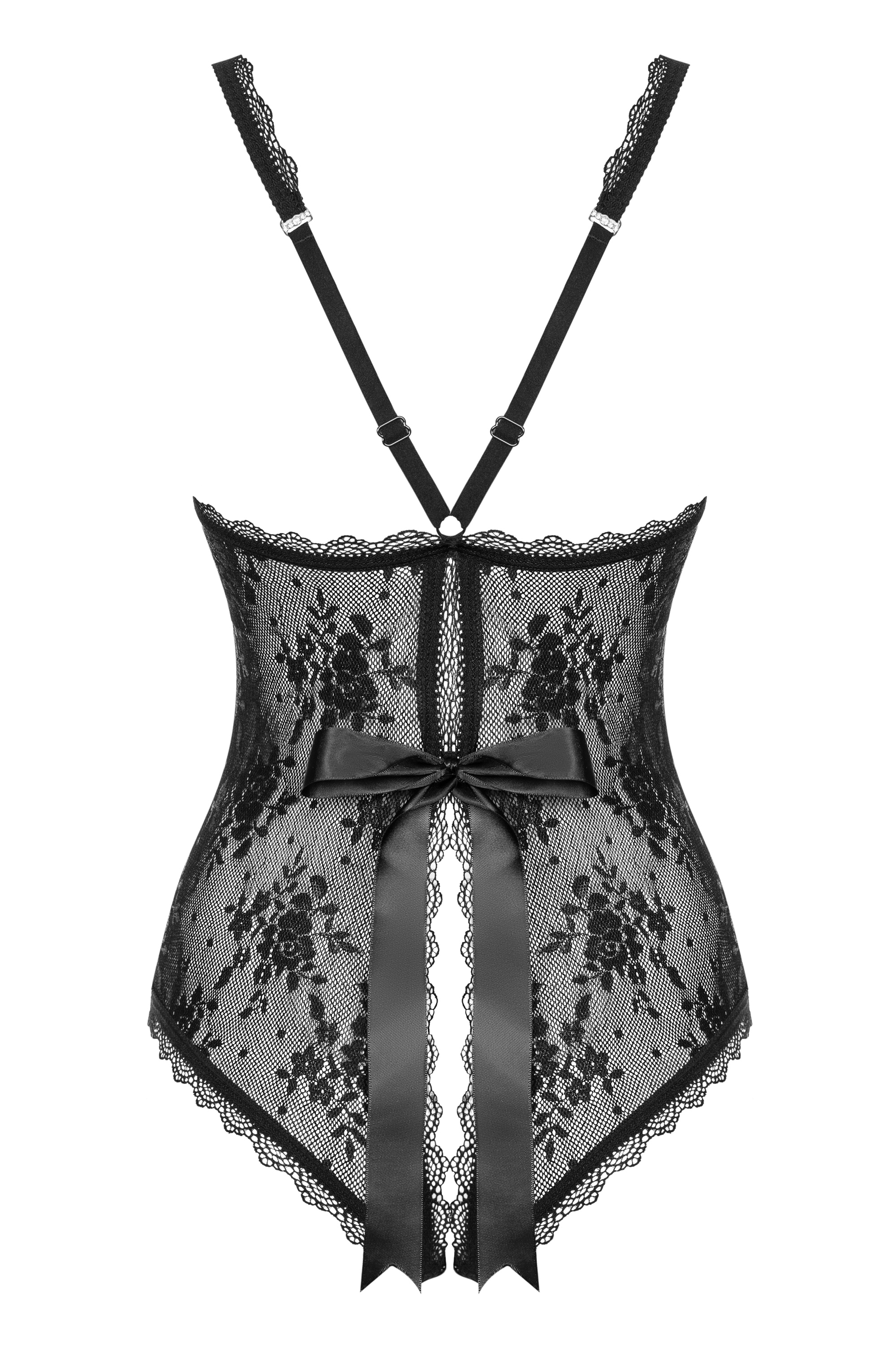 Фото Obsessive, Польша Соблазнительное кружевное боди с пикантным доступом Behindy L/XL