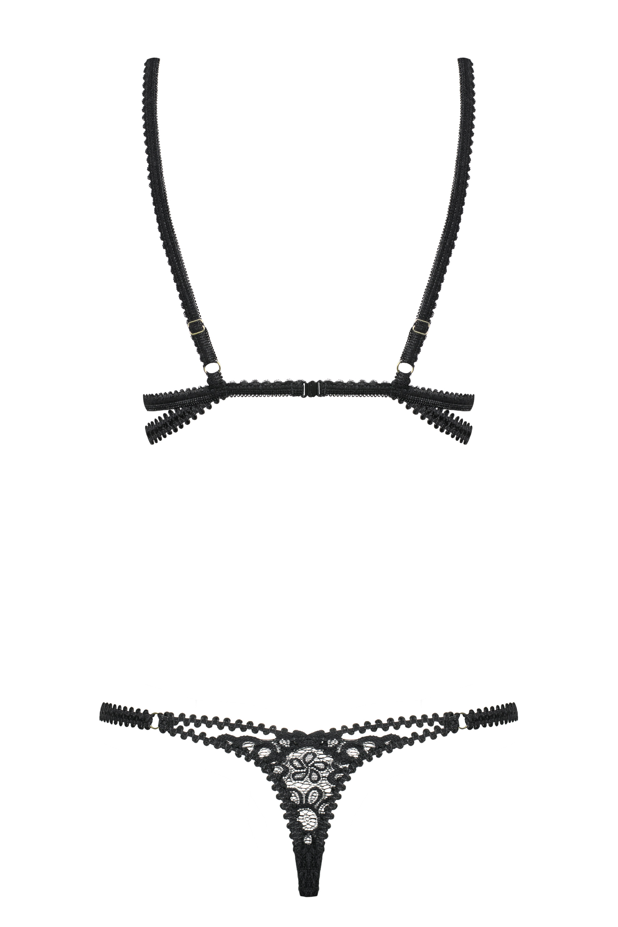 Изображение Obsessive, Польша Чувственное боди с декоративными полосами Mixty L/XL